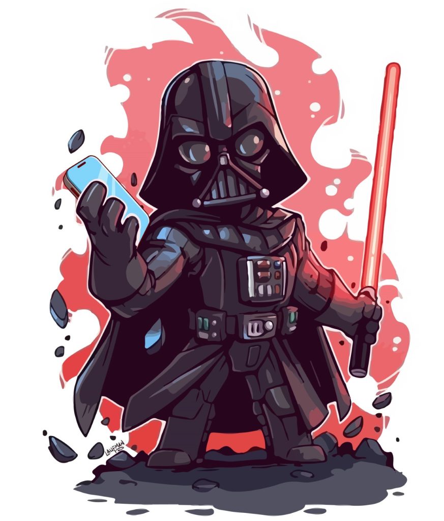 Darth Vader with a cloud-based phone system